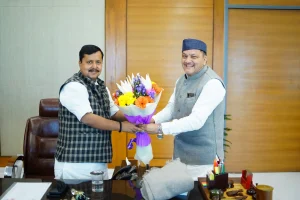 भाजपा मुख्यालय में महापौर गजराज बिष्ट की राष्ट्रीय अध्यक्ष नितिन नवीन से भेंट, हल्द्वानी विकास पर हुई अहम चर्चा