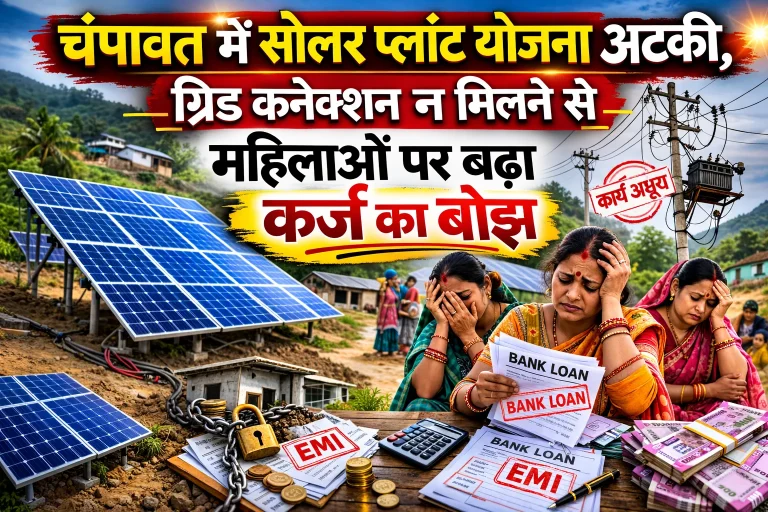 चंपावत में सोलर प्लांट योजना अटकी, महिलाओं पर बढ़ा कर्ज का बोझ