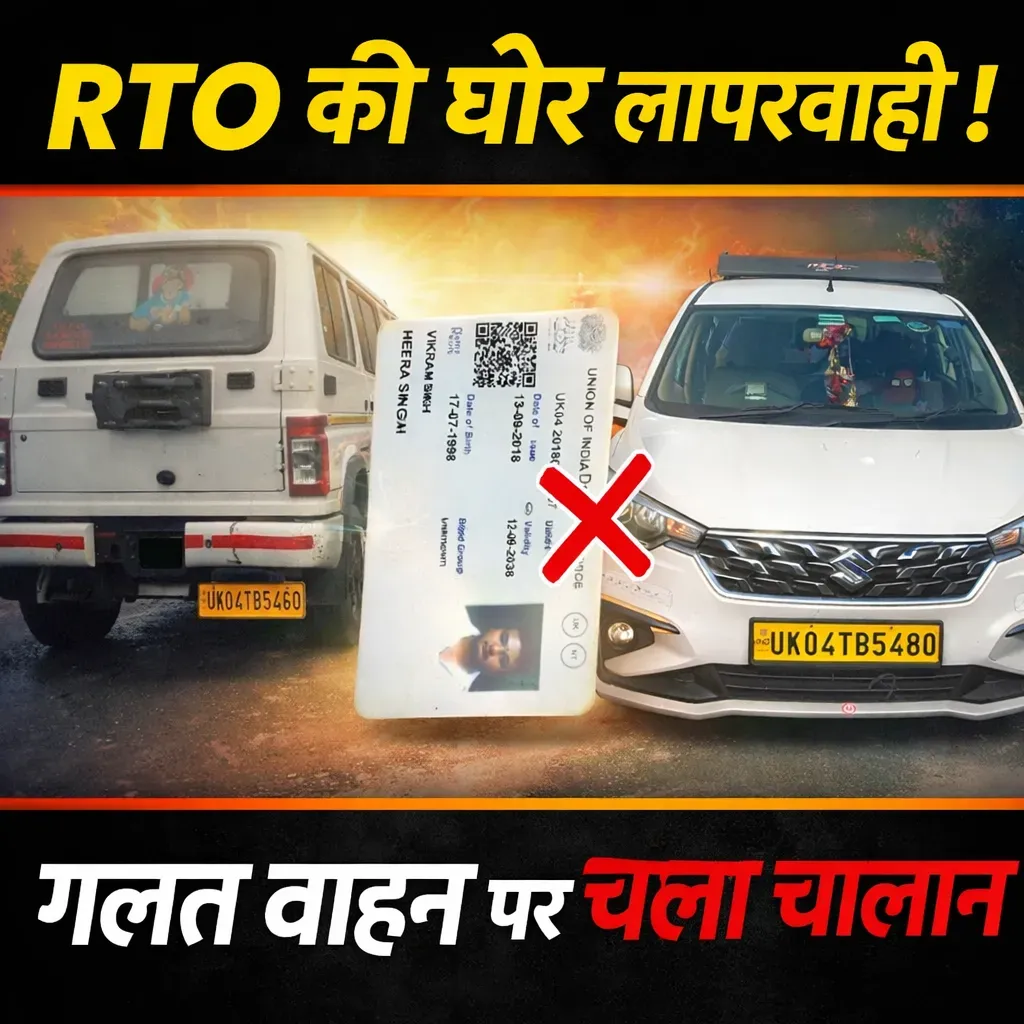 नैनीताल में ऑनलाइन चालान व्यवस्था पर सवाल, गलत वाहन पर कटे चालान से वाहन स्वामी परेशान