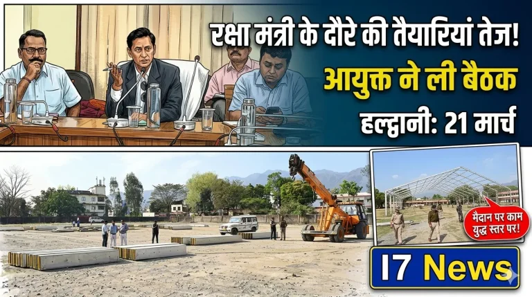 हल्द्वानी में रक्षा मंत्री राजनाथ सिंह के दौरे की तैयारियां तेज, आयुक्त दीपक रावत ने ली समीक्षा बैठक