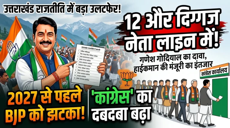 उत्तराखंड में सियासी ‘ऑपरेशन दलबदल’ तेज! 2027 से पहले बड़ा खेल शुरू