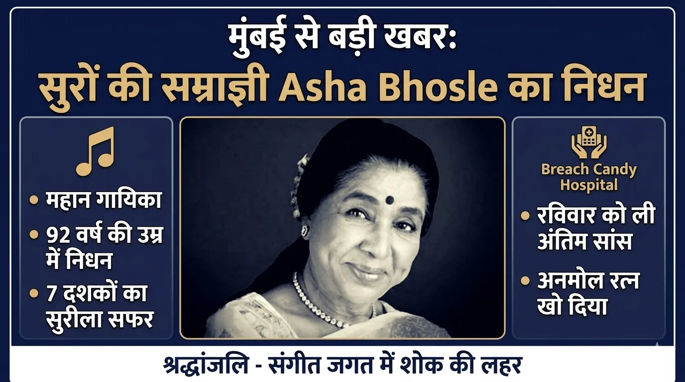 मुंबई से बड़ी खबर: सुरों की सम्राज्ञी का निधन