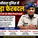 नैनीताल पुलिस में बड़ा फेरबदल, कई थानों और चौकियों में बदले प्रभारी