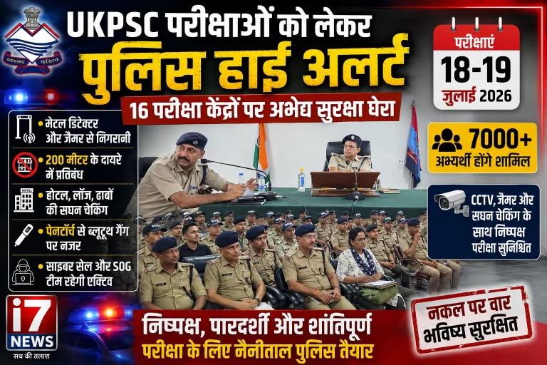 UKPSC परीक्षाओं को लेकर नैनीताल पुलिस हाई अलर्ट, 16 परीक्षा केंद्रों पर अभेद्य सुरक्षा घेरा, 7 हजार से अधिक अभ्यर्थी देंगे परीक्षा